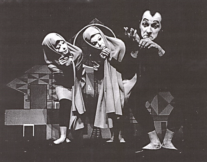 Etudy, 1960 (Zdena Kratochvílová, Ludmila Kovářová, Ladislav Fialka). Zdroj: IDU.